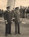 T E B Howe with Rear Admiral Sir Arthur Bromley