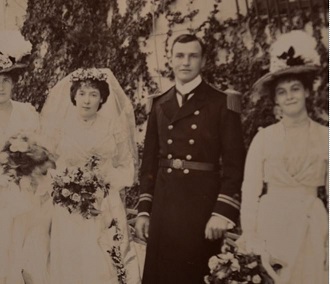 Lieutenant Godfrey Paine at his wedding
