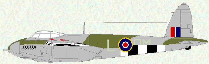 Mosquito VI of No 107 Squadron (coded OM)