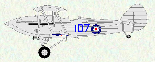 Hawker Hind of No 107 Squadron