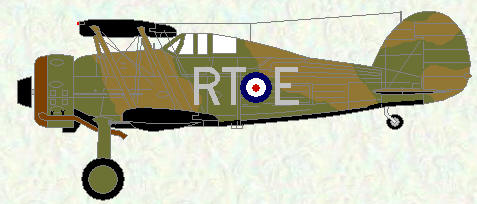 Gladiator I of No 112 Squadron (coded RT)