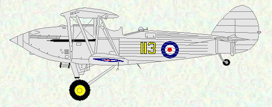Hawker Hind of No 113 Squadron