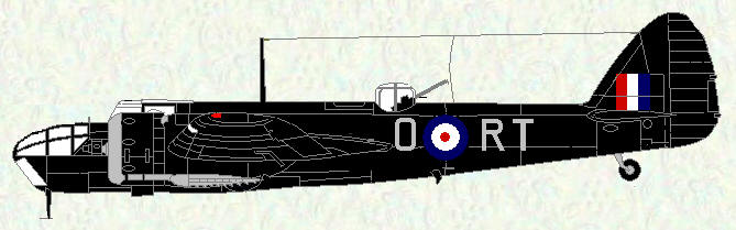 Bristol Blenheim IV of No 114 Squadron (coded RT) 1942