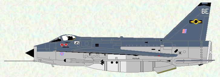 Lightning F Mk 6 of No 11 Squadron (Two tone Grey scheme)