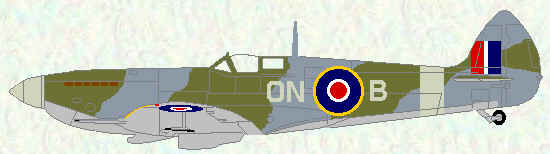 Spitfire HF IX of No 124 Squadron