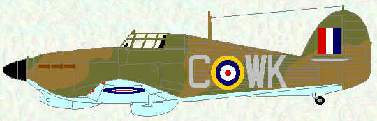 Hurricane IIb of No 135 Squadron (February 1942)