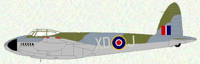 Moquito XX (fitted with H2S) of No 139 Squadron