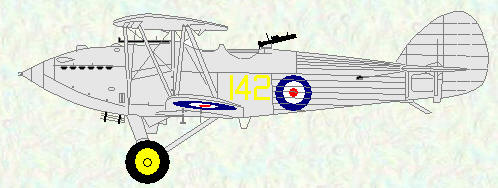 Hawker Hart of No 142 Squadron
