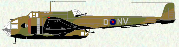 Hampden I of No 144 Squadron (coded NV) - May 1939