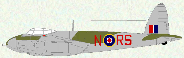 Mosquito II of No 157 Squadron (revised night fighter scheme)