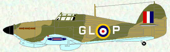 Hurricane I of No 185 Squadron (Malta - 1941, coded GL)