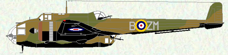 Hampden I of No 185 Squadron