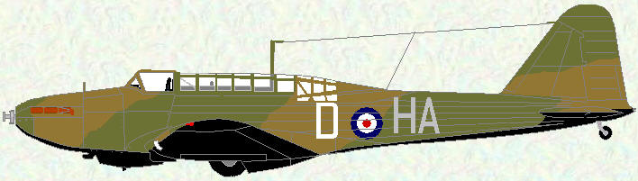 Battle I of No 218 Squadron (coded HA)