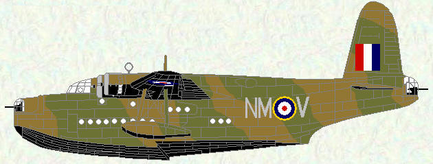 Sunderland I of No 230 Squadron (Temperate Land Scheme)