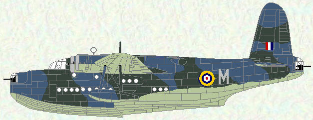 Sunderland I of No 230 Squadron (Temperate Sea Scheme)