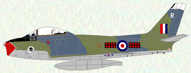 Sabre F Mk 4 of No 234 Squadron (revised markings)