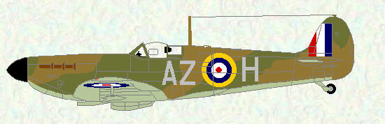 Spitfire I of No 234 Squadron (sky undersurfaces)