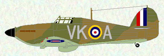 Hurricane I of No 238 Squadron