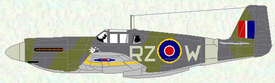 Mustang I of No 241 Squadron (standard day fighter scheme)