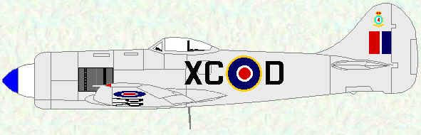 Tempest II of No 26 SQuadron (Post-war day fighter scheme - 1946)