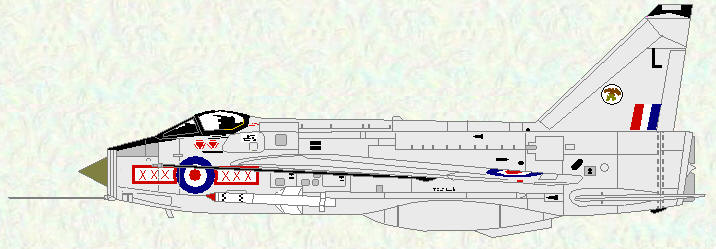 Lightning F Mk 3 of No 29 Squadron