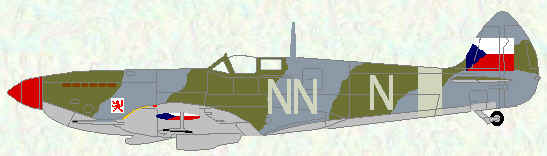 Spitfire IX of No 310 Squadron (Pragye 1946)