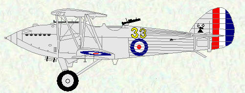 Hawker Hart of No 33 Squadron