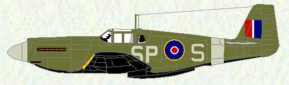 Mustang I of No 400 Squadron (Night Ranger scheme)