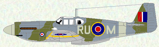 Mustang I of No 414 SQuadron (coded RU)