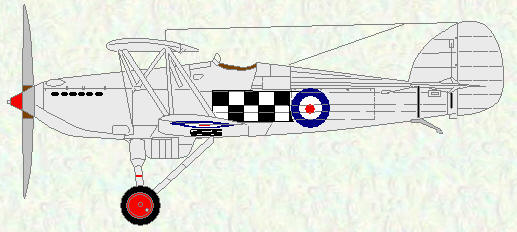 Fury I of No 43 Squadron (original colour scheme)