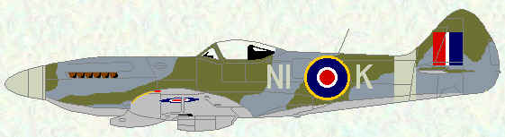Spitfire FR XIV of no 451 Squadron