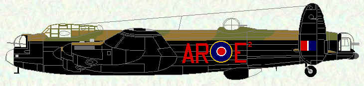Lancaster III of No 460 Squadron (fitted with AGLT - "Village Inn")