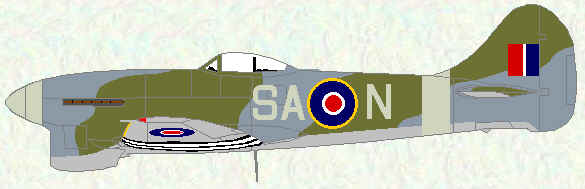 Tempest V of No 486 Squadron (April 1944)