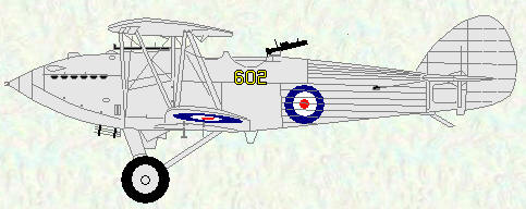 Hawker Hart of No 602 Squadron
