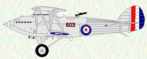 Hawker Hart of No 603 Squadron