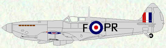 Spitfire LF Mk 16E of No 609 Squadron (Fighter Command - 1950)