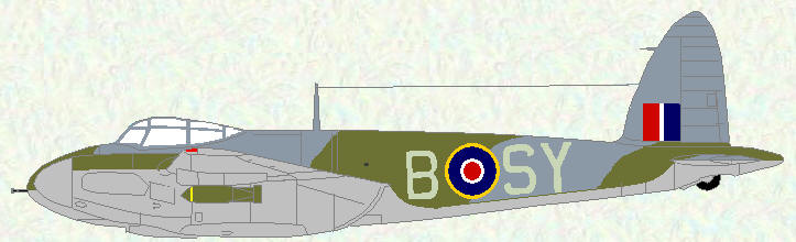 Mosquito VI of No 613 Squadron (Day fighter scheme)