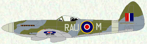 Spitfire F Mk 22 of No 614 Squadron