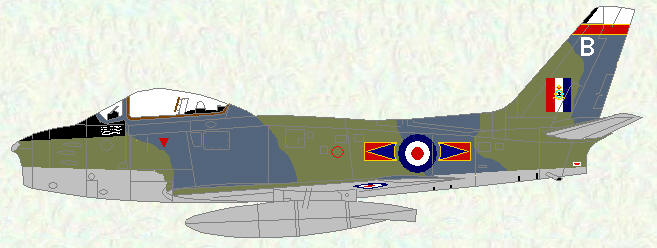 Sabre F Mk 4 of No 67 Squadron