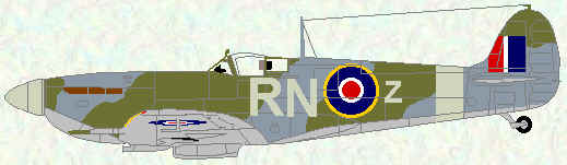 Spitfire VC of No 72 Squadron