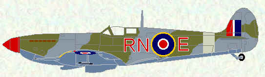 Spitfire LF IX of No 72 Squadron