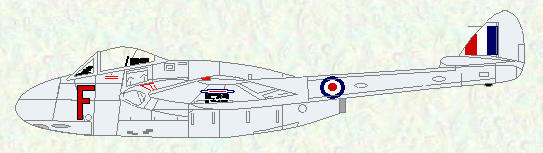 Vampire FB Mk 5 of No 72 Squadron