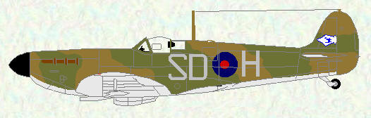 Spifire I of No 72 Squadron (coded SD)