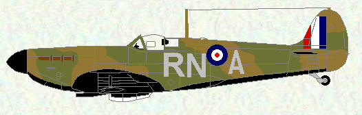 Spifire I of No 72 Squadron (coded RN)