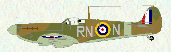 Spitfire IIA of No 72 Squadron