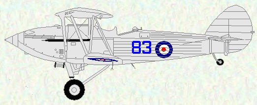 Hawker Hind of No 83 Squadron