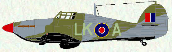 Hurricane IIC of No 87 Squadron (Night Intruder Scheme - 1942)