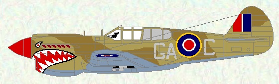 Kittyhawk IA of No 112 Squadron