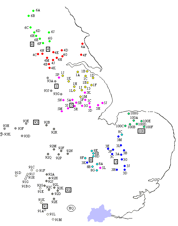 Bomber Command dispositions - February 1944