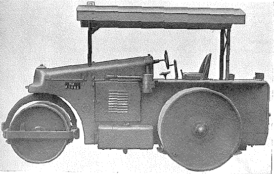 Aveling-Barford 8/10 ton roller, Model GC (MOS) with canopy - from left side